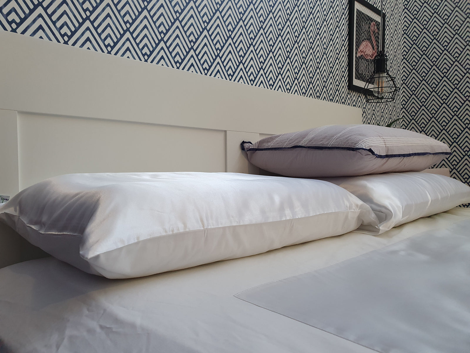 1/2 & 1/2 Pillowcase Set (2) in 'White'